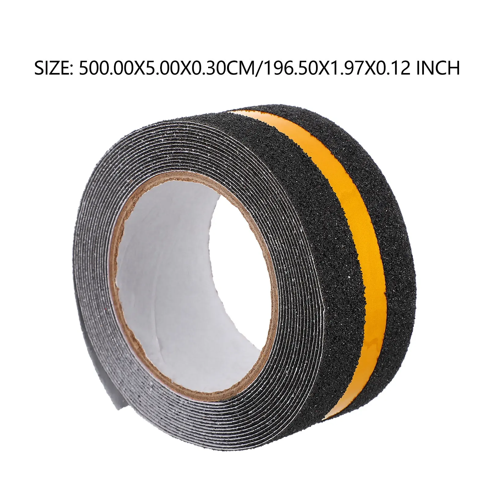 1 Roll Sturdy Reflective Warning Tape Long-Lasting Adhesive Easy-Apply Safety Tape for Floor Stair Edge Ground Hazard Warning