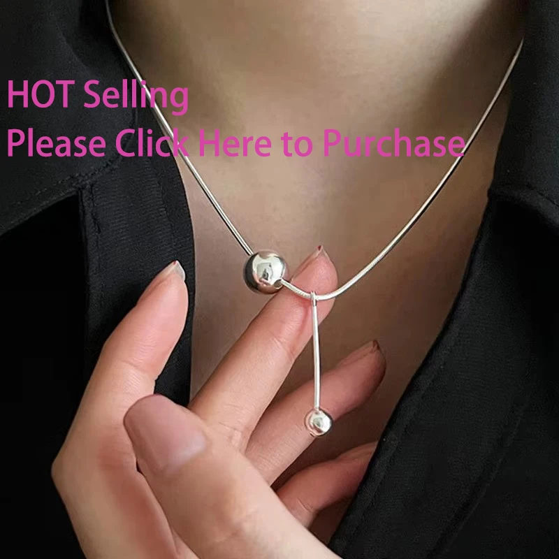 PANJBJ 925 Sterling Silber Unregelmäßige Shell Halskette für Frauen Minimalismus Mode Design Trend Süße Schmuck Geschenk Dropshipping – Detail 4