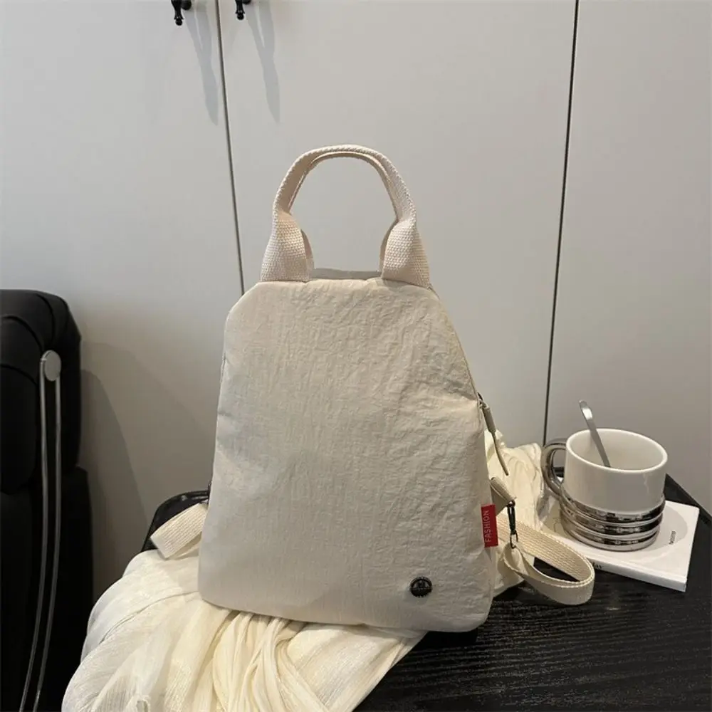 الإبداعية حزمة صغيرة الرياضة النايلون على ظهره الكورية نمط بلون الصلبة حقيبة كتف حقيبة يد الرجعية على ظهره سيدة #5