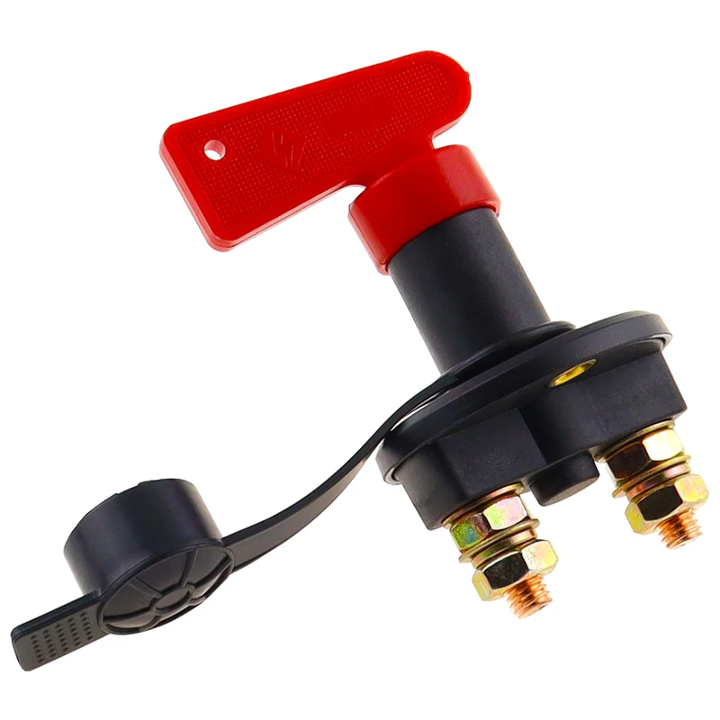 

Car Battery Power Switch Disconnect Isolator Circuit Breaker Main Switch Kill Cut-off Switch Insulated Rotary Switch Key Truck