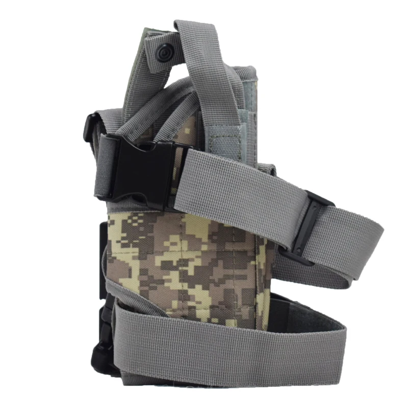 Funda táctica pierna nailon para pistola – Caza tiro airsoft - imagen 4