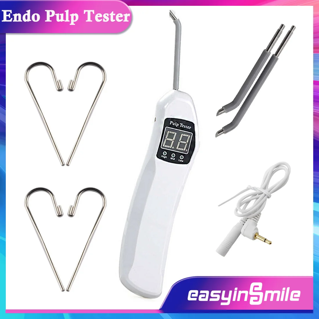 

EASYINSMILE 1Set Dental Lab Endodontic Oral Teeth Nerve Vitality Pulp Tester 3 Speeds Testing Endo Equipment