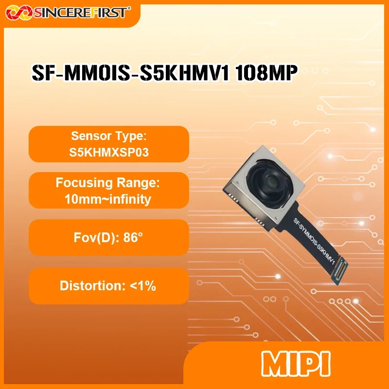 Sincerefirst 108MP MIPI Camera Module Wide Angle AF FF Camera Module Support OEM