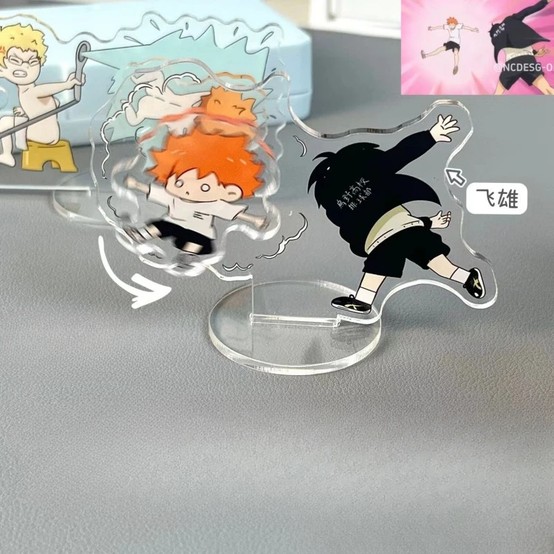 Anime Game Haikyuu!! Shoyo Hinata Tobio Kageyama Kei Tsukishima Cosplay Rotary stand Acrylic Standing Sign Student Xmas Gift