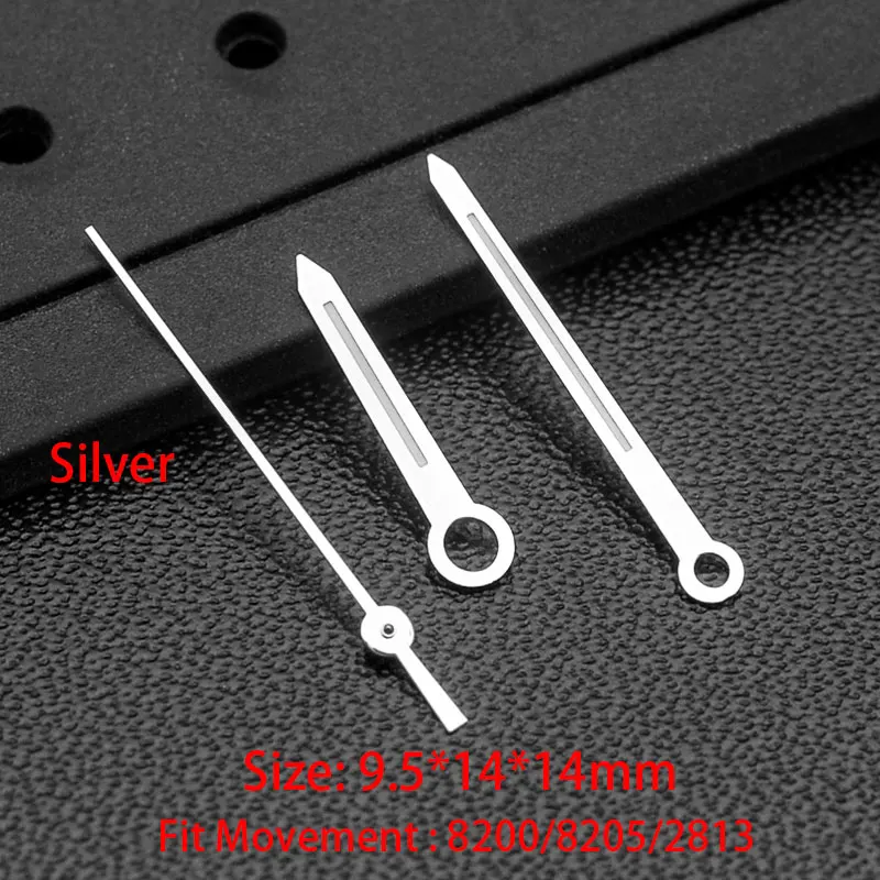 Modified Watch Hands NO Green  Luminous Logbook Needle Silver Gold Rose Watch Accessories for 8205 8215 2813 Movement