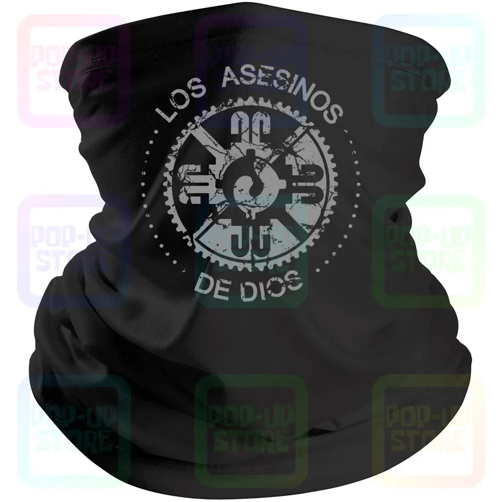 Los Asesinos De Dios Mayans Club Biker Rocker Fun Mc Symbol Sign Logo Black Bandana Mask Scarf Neck Gaiter Mouth Cover