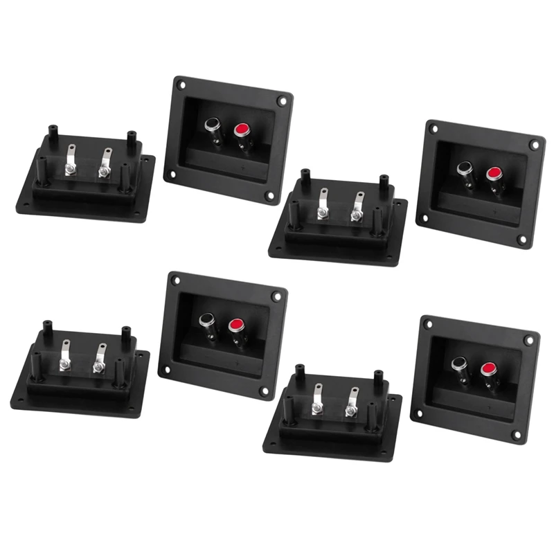 8Pcs Speaker Box Push Spring Type Binding Post Terminal Connector