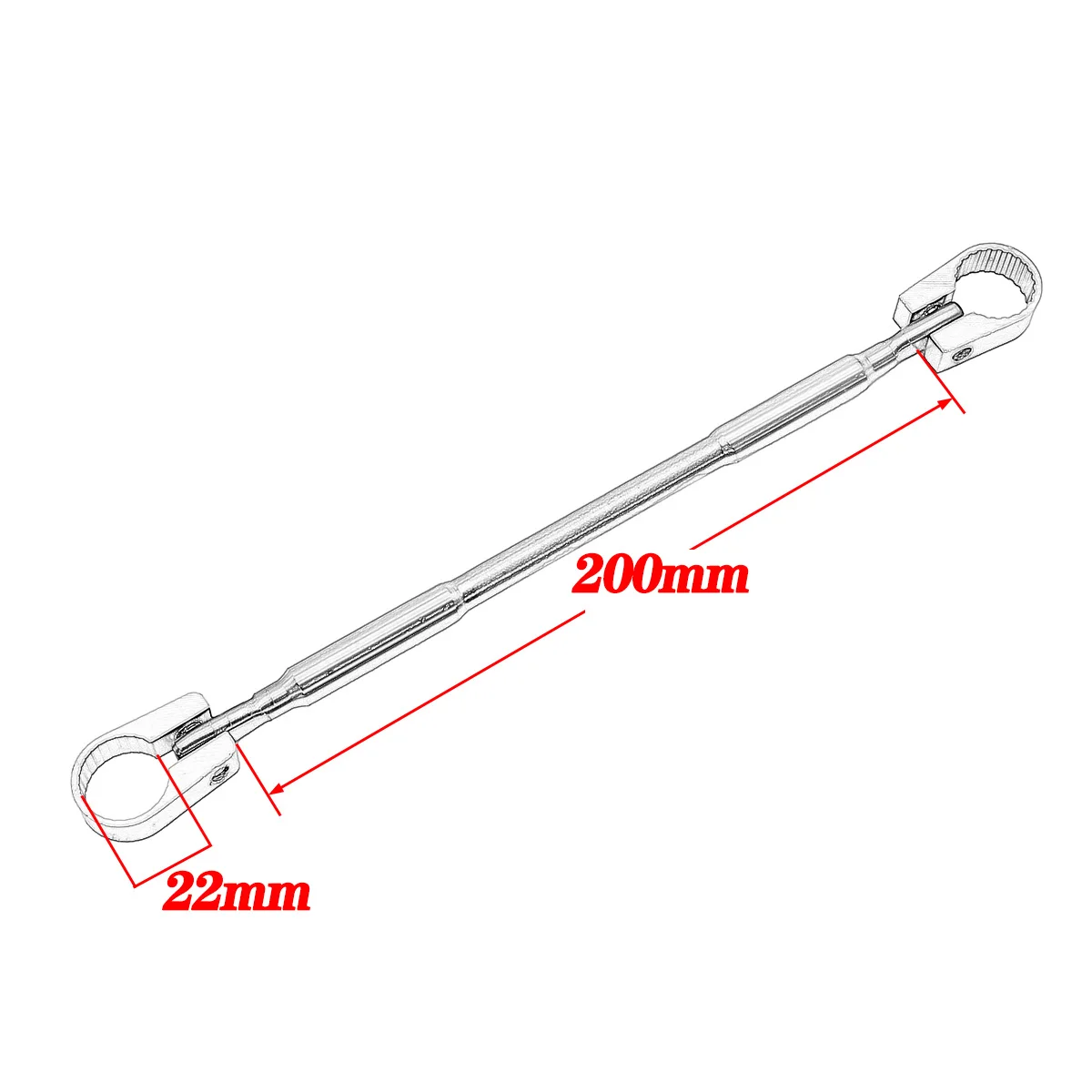 Motorcycles 22mm Alloy Aluminum Crossbar Handlebar Brace Crossbar Modified Strengthen Handle Bar Clamp Balance Beam Cross
