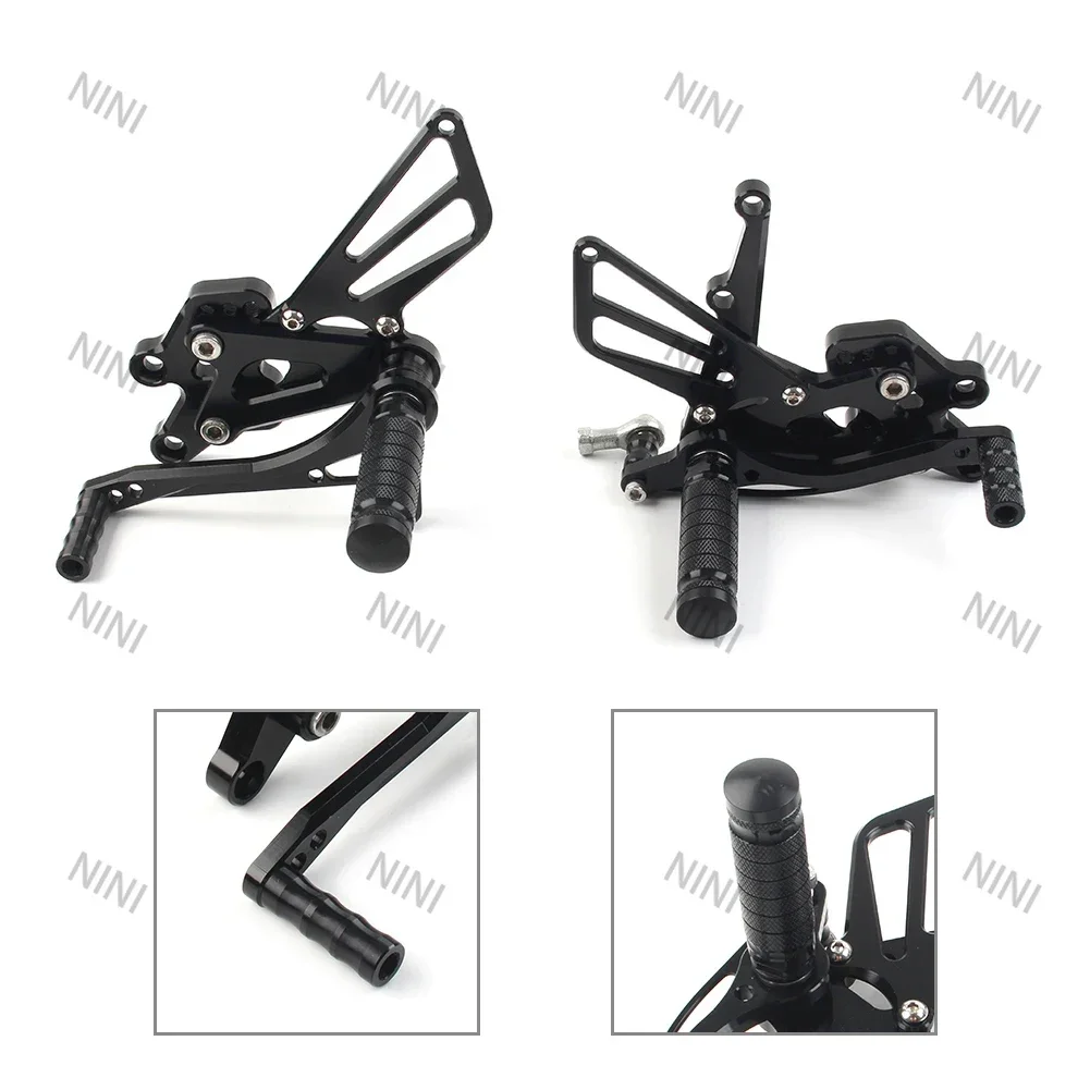 

Motorcycle For Kawasaki Ninja ZX 10R 2004 2005 Black ZX10R 2004-2005 Adjustment CNC Foot Rest Rear Set Kits