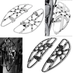 For Harley Touring Dyna Softail Electra Glide FLHT 453mm Large Size Motorcycle Driver Floorboard Male Mount Rear/ Front Foot Res