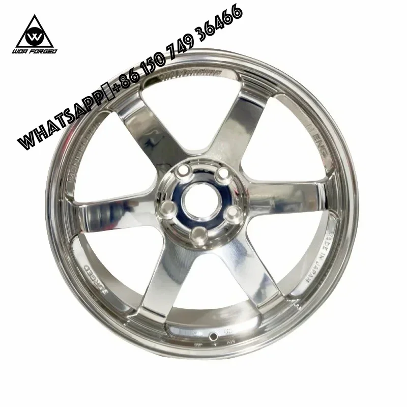 

6061-T6 Polished Chrome Forged Wheel 5x120 5x114.3 5x112 17 18 19 20 Inch Volk Racing Te37 for bmw Honda Accord Toyota GTR Jdm C