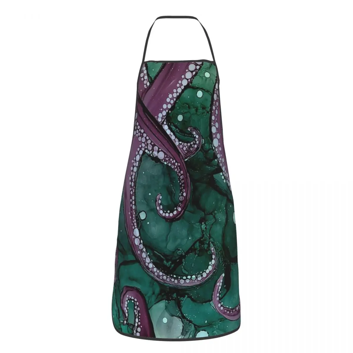 Franklin Octopus Kraken Sea Abstract Apron Chef Cooking Cuisine Tablier Waterproof Bib Kitchen Cleaning Pinafore for Women Men