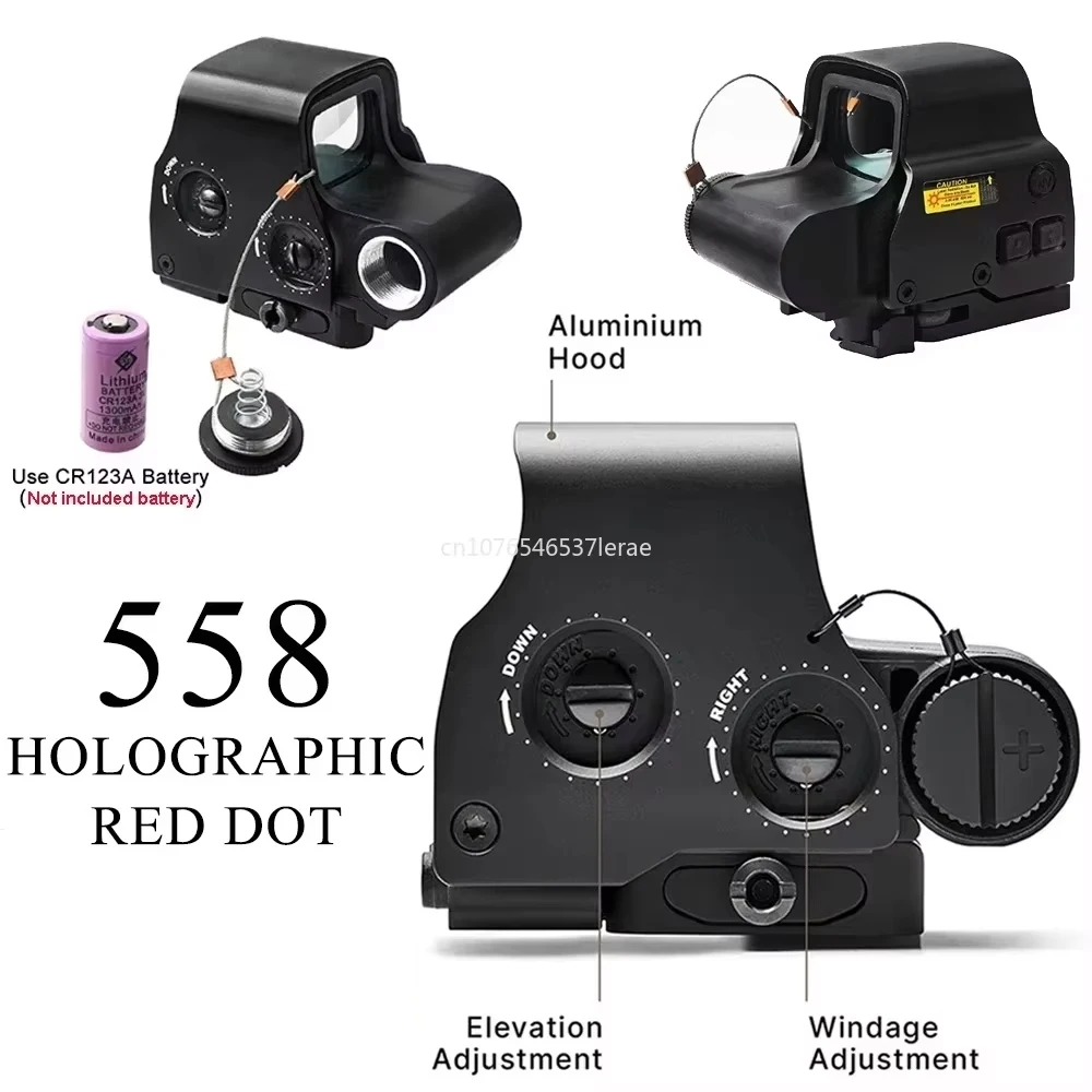 EOTECH 558 ホログラフィック ライフル スコープ コリメーター レッド