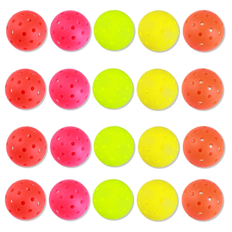 

Мячи для пиклбола с 40 отверстиями, флуоресцентные желто-зеленые, для тренировок мужчин и женщин, оборудование для пиклбола