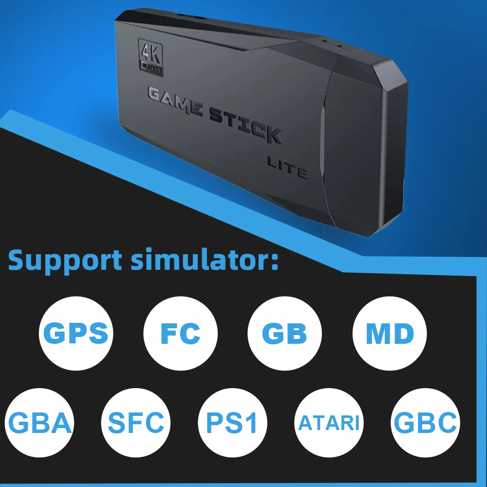 M8 Video Game Console Built-in 20000 Games Wireless Controller TV Game Stick 4K HD Retro Mini Handheld Game Player