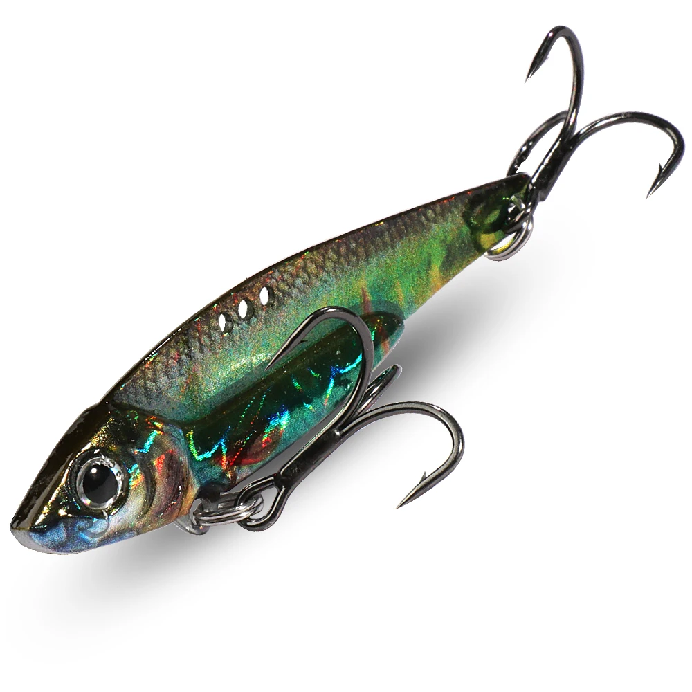 Spinner Löffel Metall Jig Köder 7g 10g 16g 20g VIB Sinking Blade Spinning Drillinge Spinnerbait pesca Hecht Karpfen Meer Angeln Köder