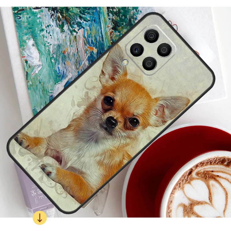 Chihuahua Dog Case For Samsung Galaxy M13 M23 M33 M53 M30s M31s M12 M32 M52 M21 M51 M14 M34 M54 M20 Coque image 3