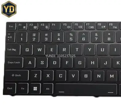 YD Backlit KR US Keyboard For 한성컴퓨터 For Hansung GTX63 GTX73 X5967T TFX156T Korean KR English US Black With Frame New