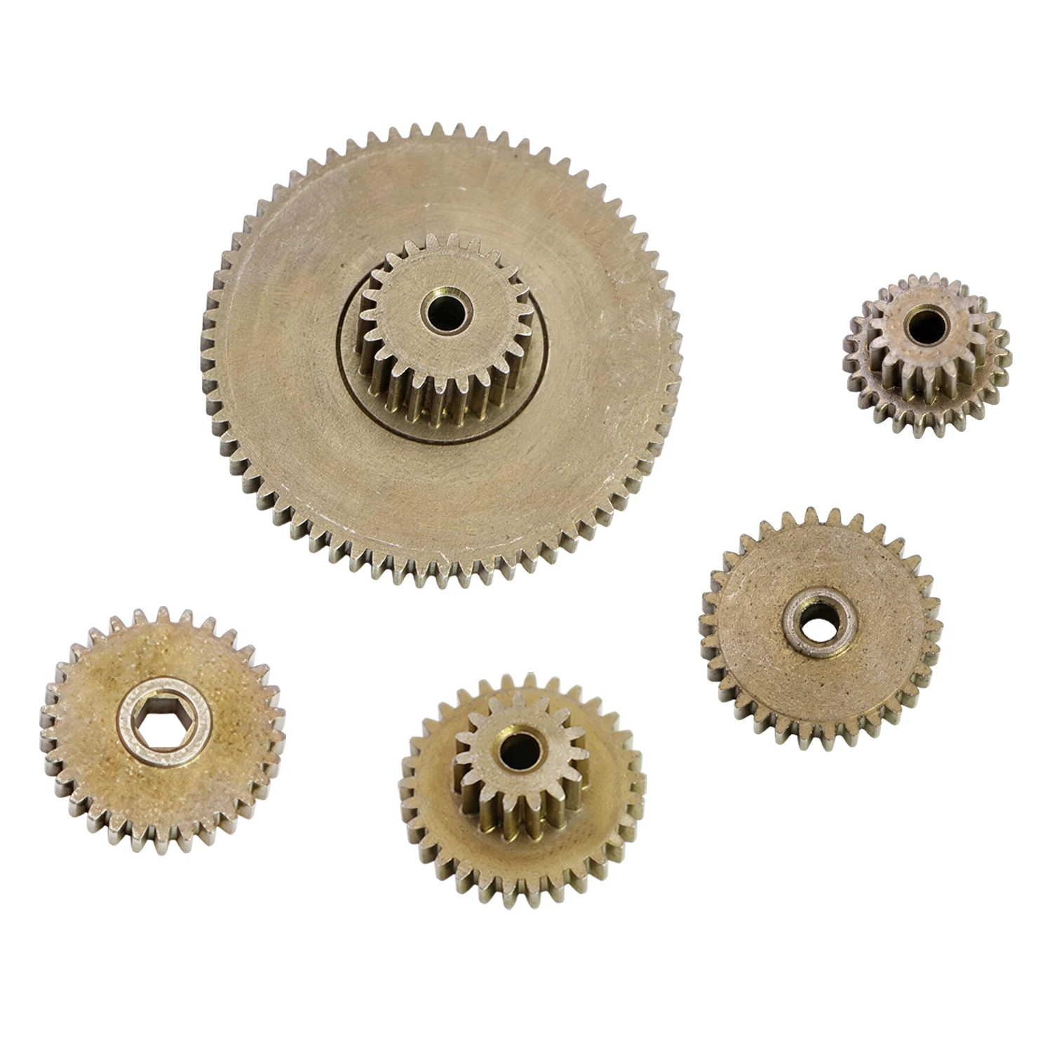 Metal Complete Transmission Gearbox Gears Set, RC Upgrade Spare Parts Fit 1/18 MJX H18P HYPER GO Remote Control Car - view 3