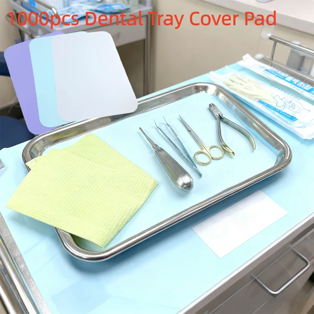 

1000pcs Dental Cover Medical Tray Paper Pad Barrier Protection Sleeve For Tattoo Tray Sterile Instrument Tray Beauty Nail Tray