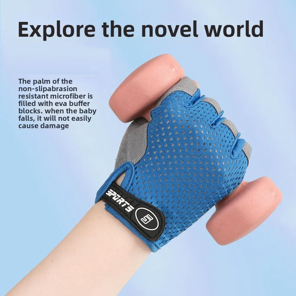 

Half Finger Sports Gloves Wear-Resistant Shock-absorbing Fingerless Exercise Gloves Professional Breathable Cycling Gloves