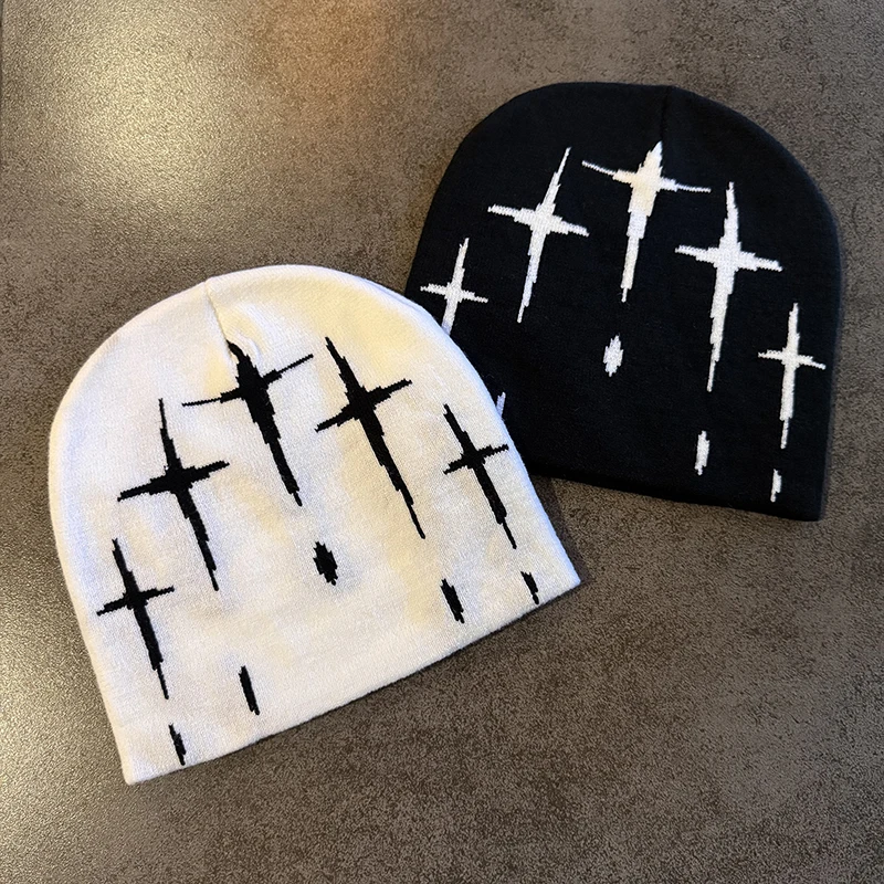 جديد ريترو المتخصصة محبوك قبعة للنساء الخريف والشتاء الدافئة البلوز الباردة قبعة الشارع صورة قبعة صوف الموضة