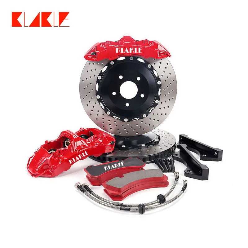 KLAKLE GT6 6 Big Pot Brake Caliper Kit 355*32MM Brake Disc Expand Disc 330*10MM 18 Inches Wheel For VW Polo