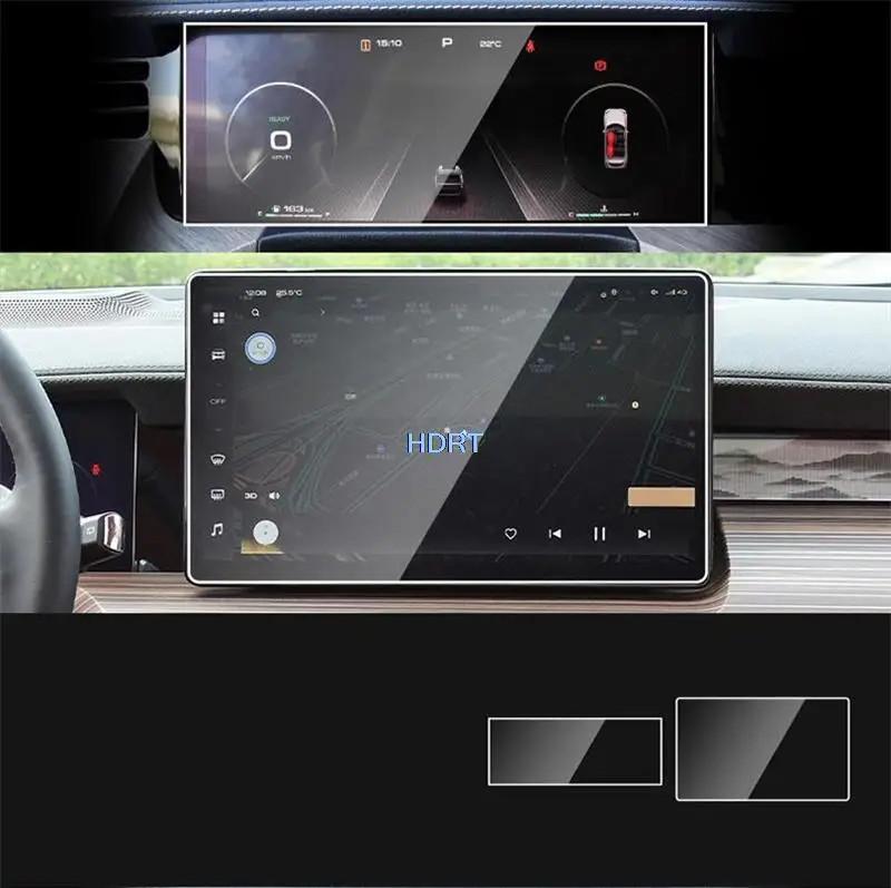 

Car Central Control Navigation Display Screen Instrument GPS Interior Tempered Glass Protection Film For GWM Wey Tank 500 2022 +