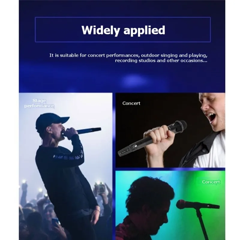 

Беспроводная система A89E-UHF XLR: Комплект передатчика и приемника для динамического микрофона, гитары, аудиомикшера, PA-систем