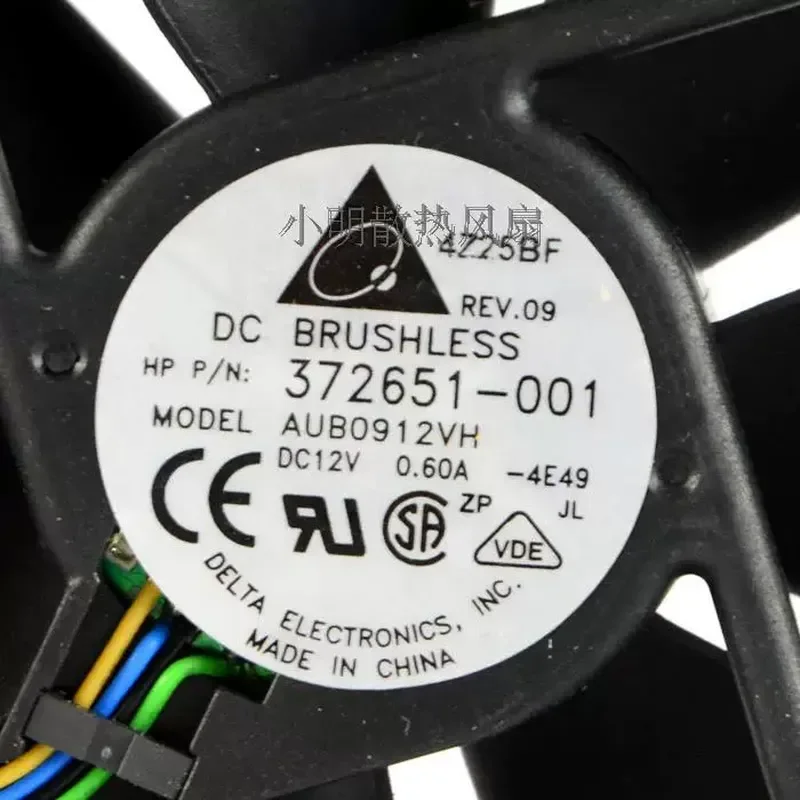 for Delta AUB0912VH 12V 0.6A 9CM Fan Speed Measurement Power Fan Ultra Quiet
