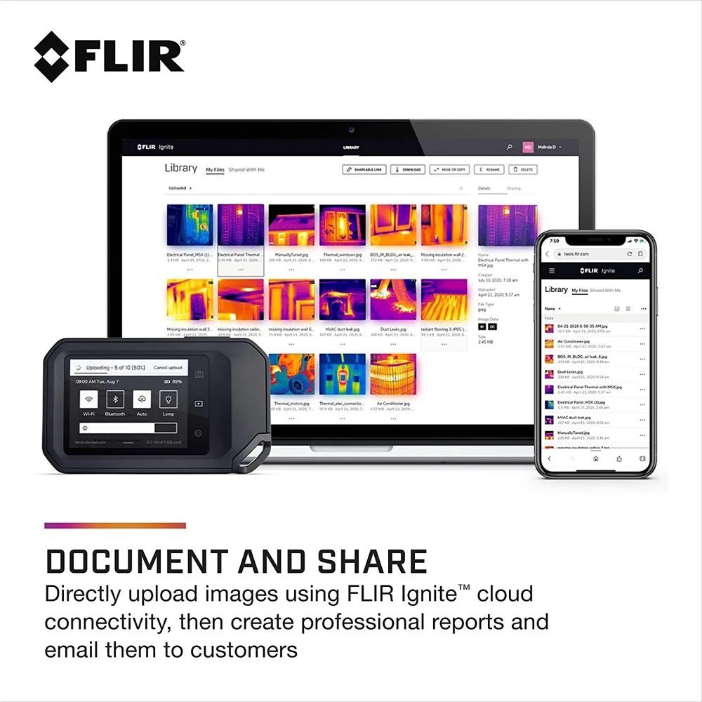 FLIR C3-X/C5 WIFI Infrared Thermal Imager Portable Camera Pocket Size IR Heat Sensor Electronic Detection Cloud Connection