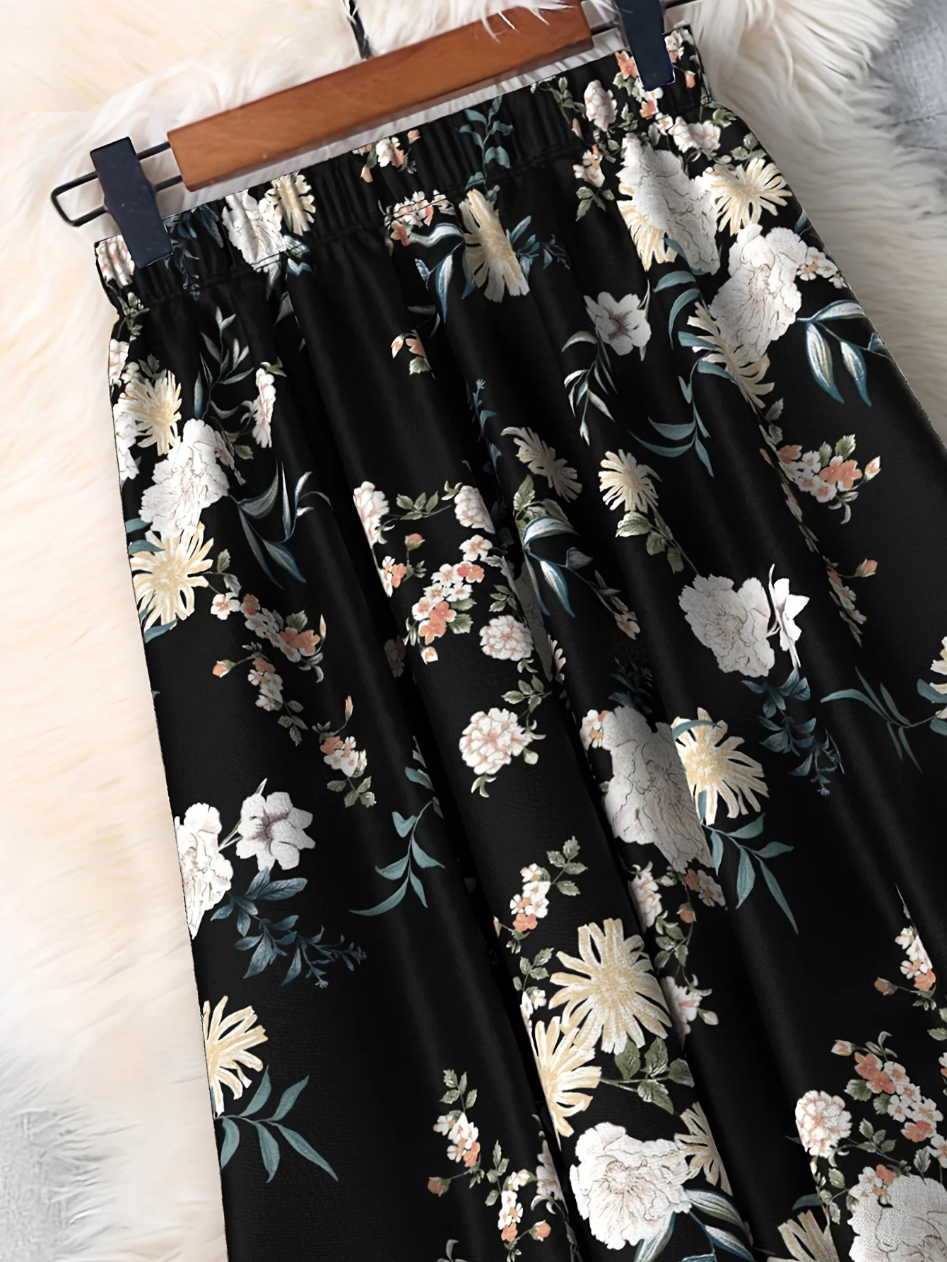 Luxy Trio Gonna longuette a trapezio con stampa floreale taglie forti - Lavabile in lavatrice per tutte le stagioni Abbigliamento classico, elegante, casual e formale