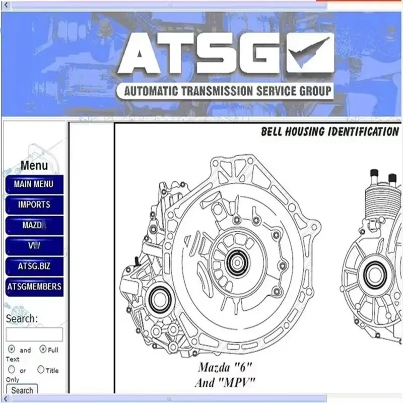 2024 Software de reparo de automóveis ATSG Transmissões automáticas Informações de reparo de grupo de serviço Diagnóstico manual Atsg ATSG 2017