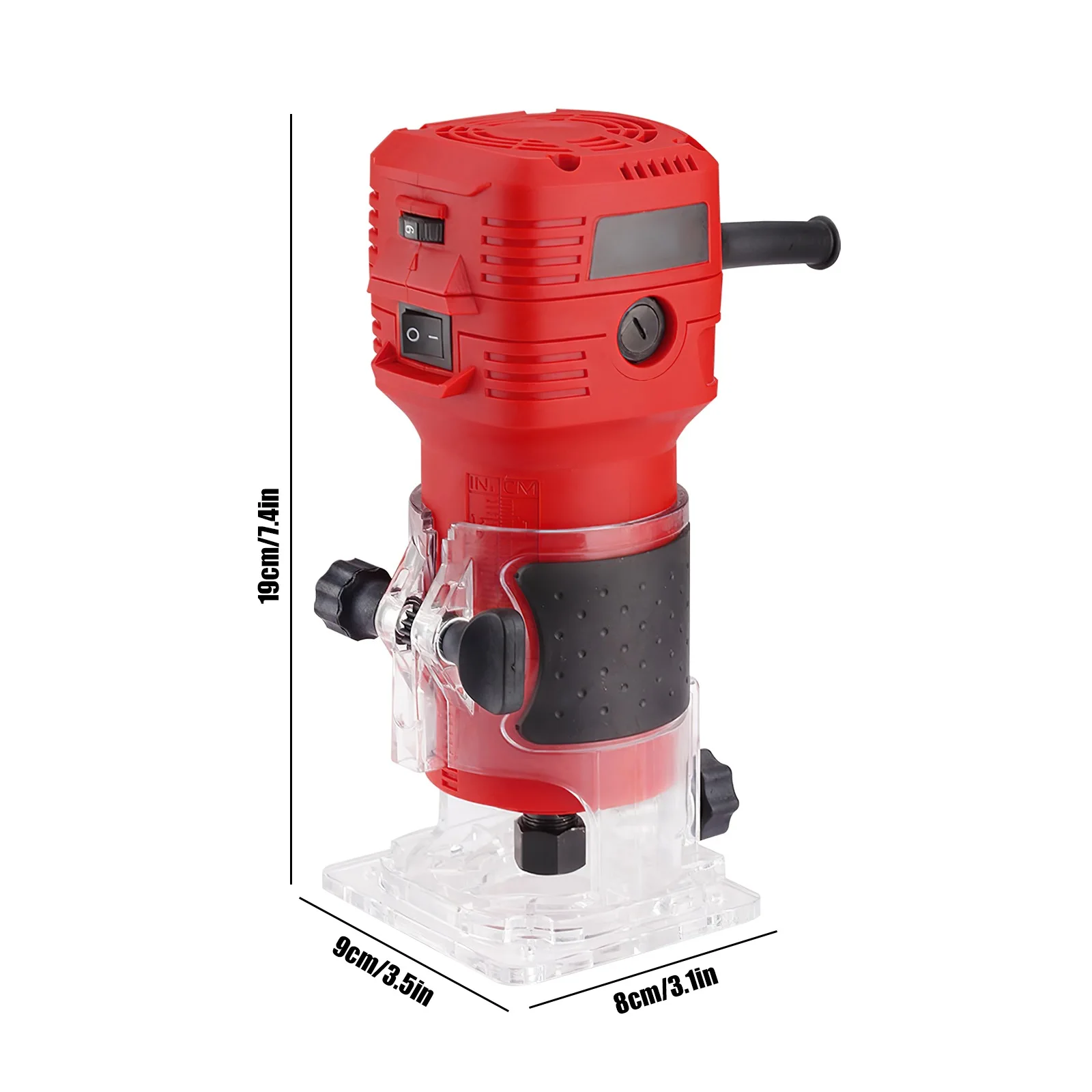 650 واط الكهربائية جهاز توجيه الخشب الكهربائية المتقلب النجارة طحن النقش الشق التشذيب آلة نحت راوتر أداة 32000 دورة في الدقيقة #6