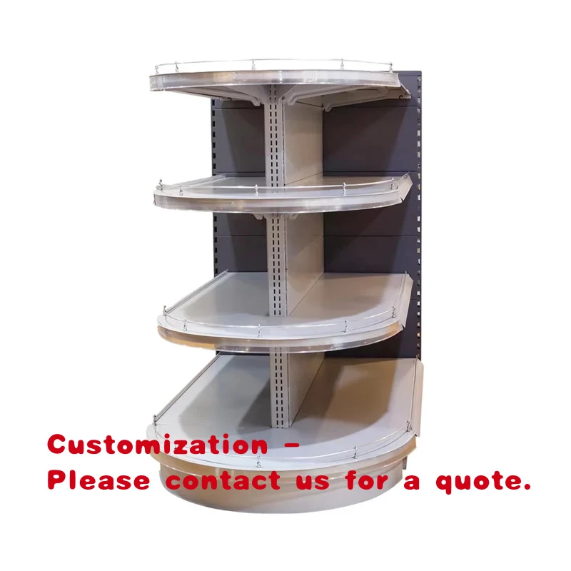 custom.Factory Price Metal Convenience Store Double Sided Supermarket Gondola Shelving Store Shelves Display Racks