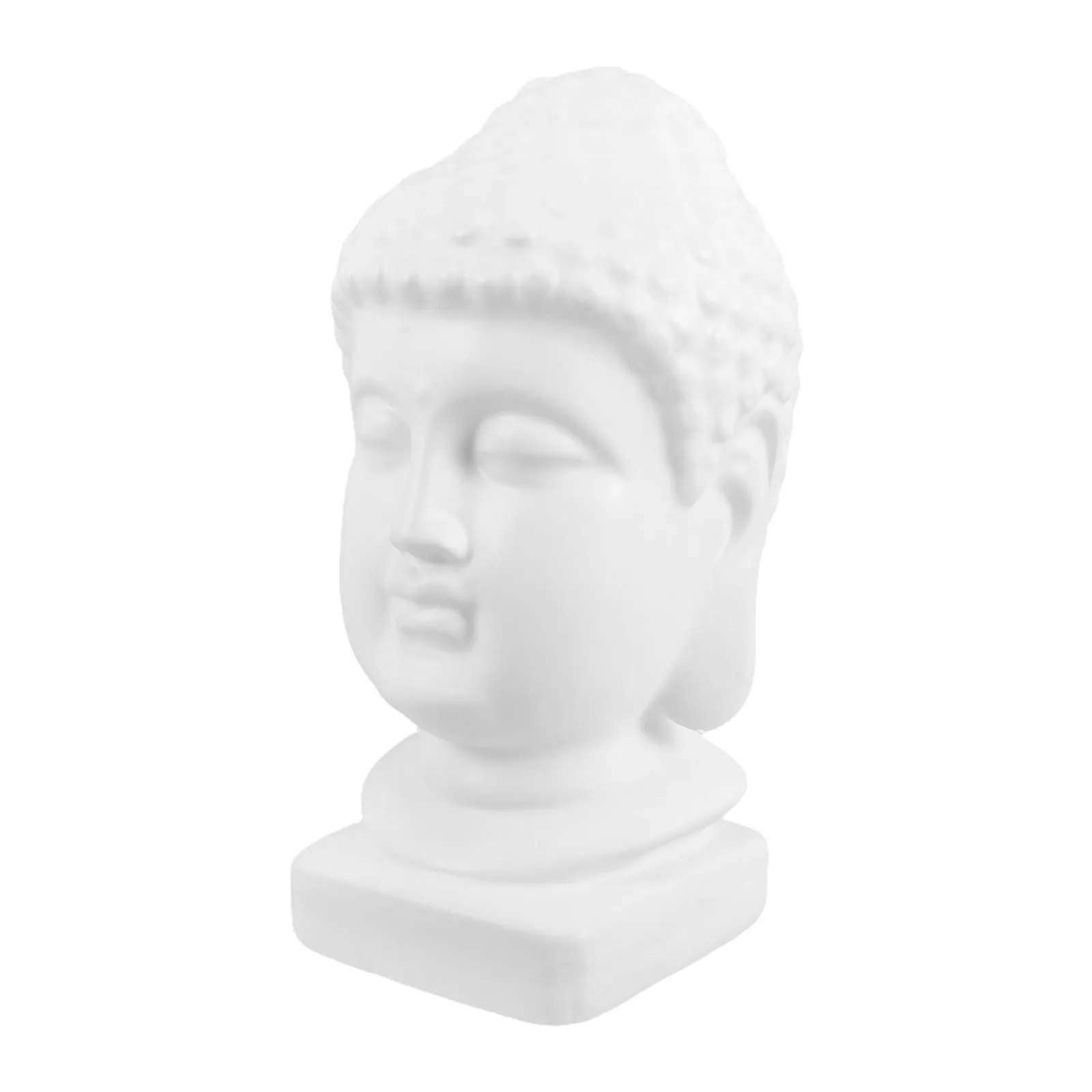 

Handcrafted Resin Buddha Head Art Piece for Interior Decor Entryway Lounge Meditation Area Tranquil Ambience Asian Inspired