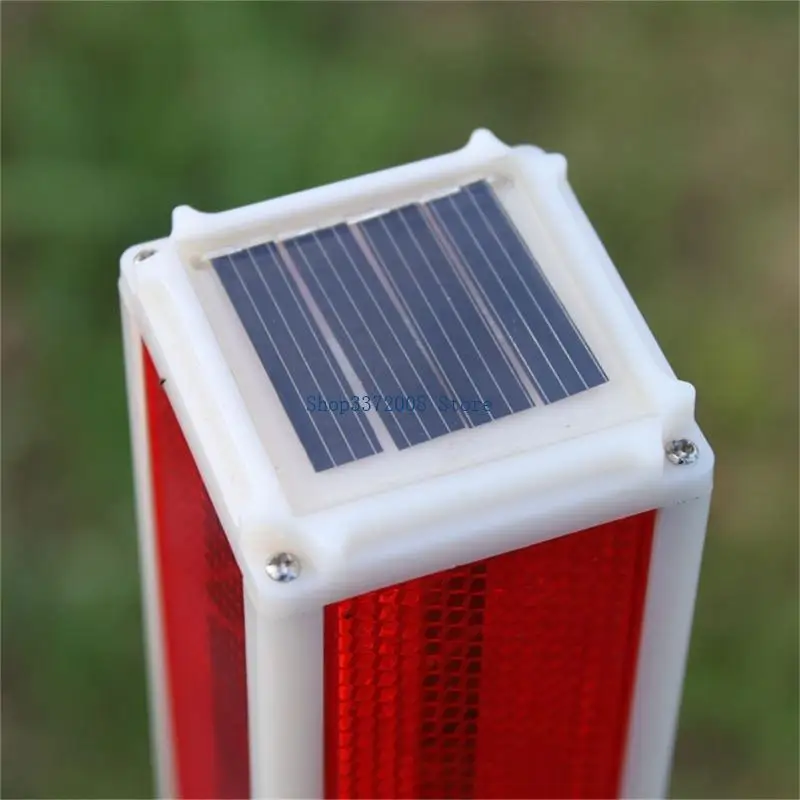 5 قطعة أضواء تحذير LED مقاومة للماء أضواء حواجز الطرق الشمسية Led وامض الحواجز الشمسية ضوء للاستخدام الليلي دائم #5