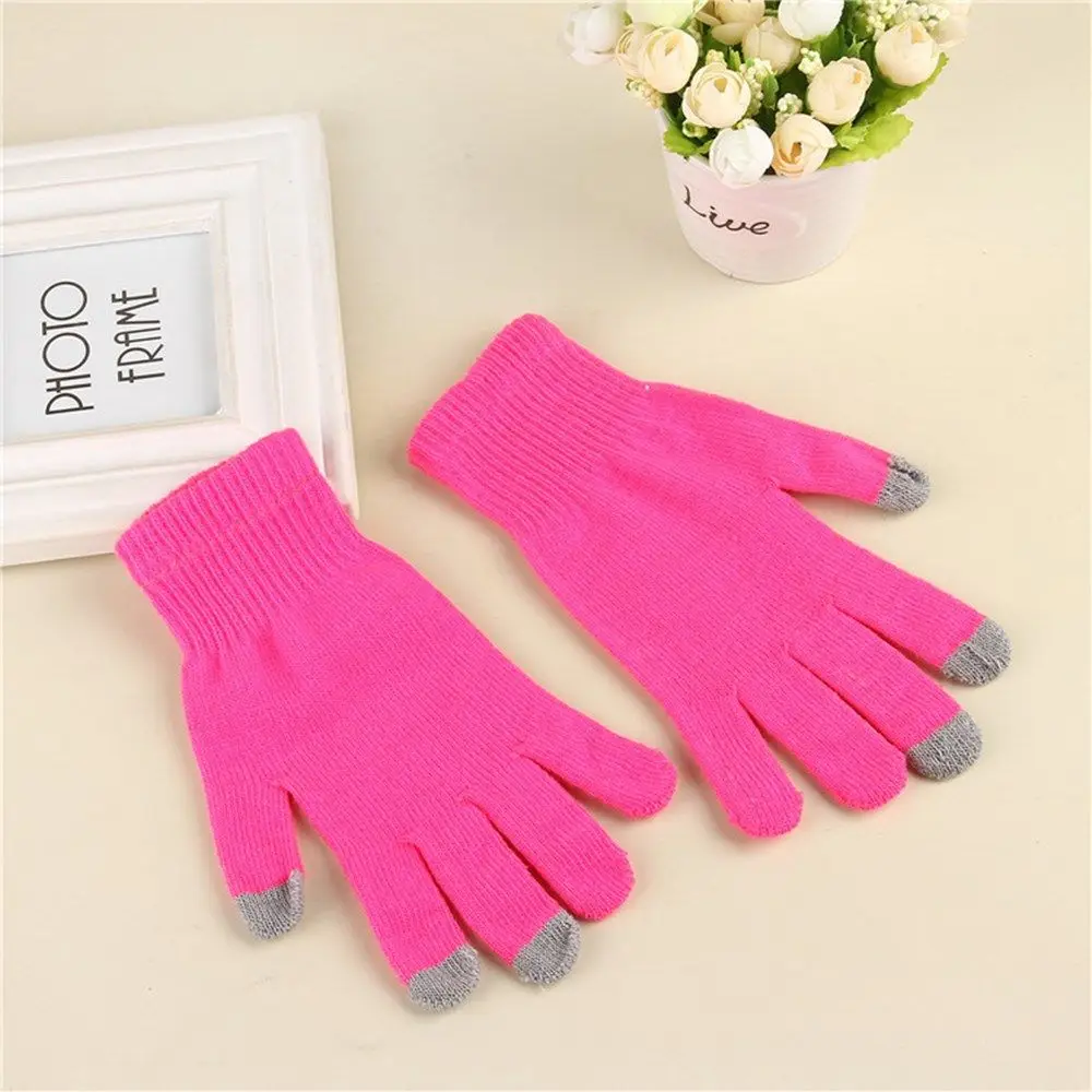 قفازات شتوية دافئة للقيادة في الهواء الطلق، شاشة تعمل باللمس، قفازات كاملة الأصابع