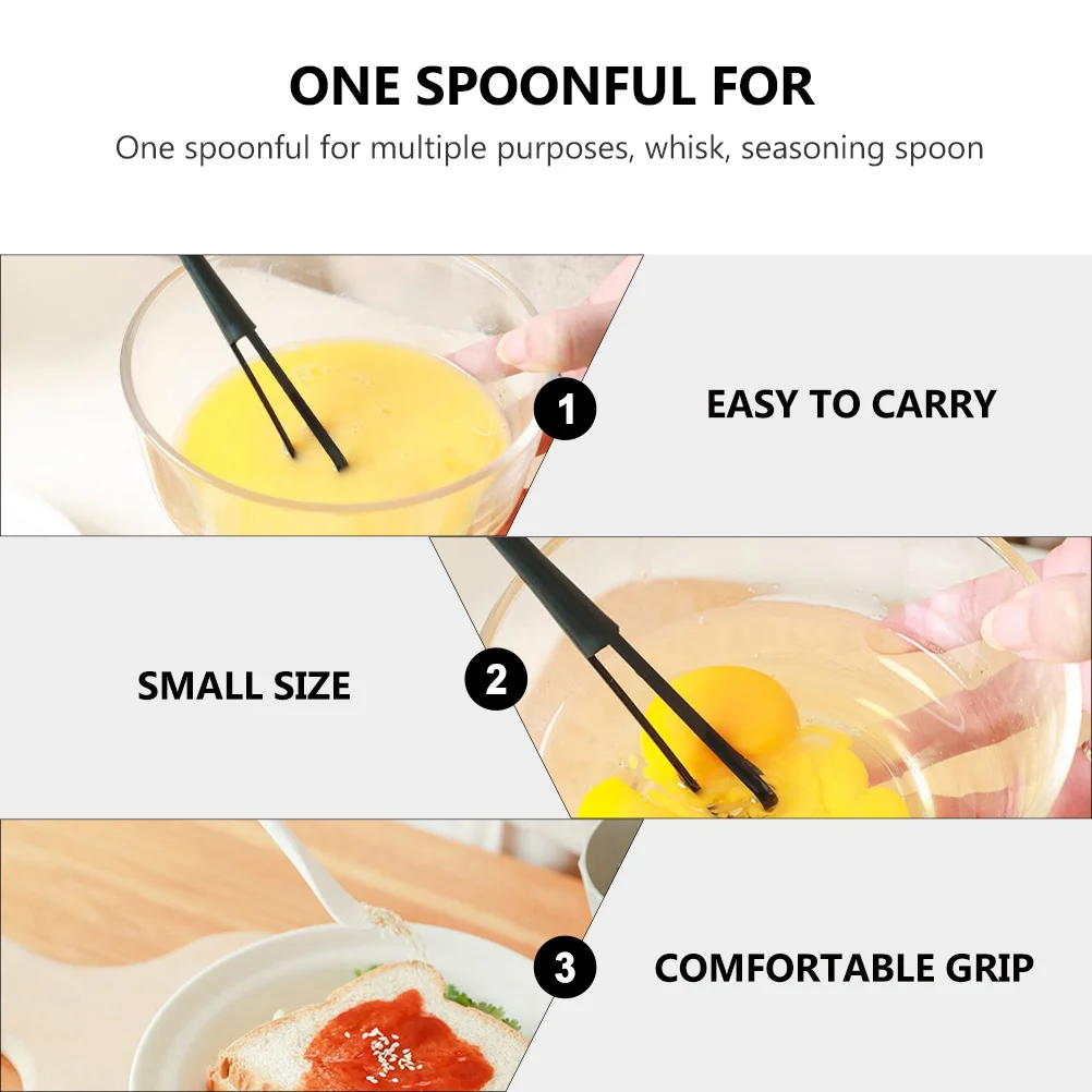 

Egg Blender Multi use Kitchen Tool Blending Whisk Plastic Mixing Eggs Beat Non stick Easy Clean Double headed Spoon Combo Egg