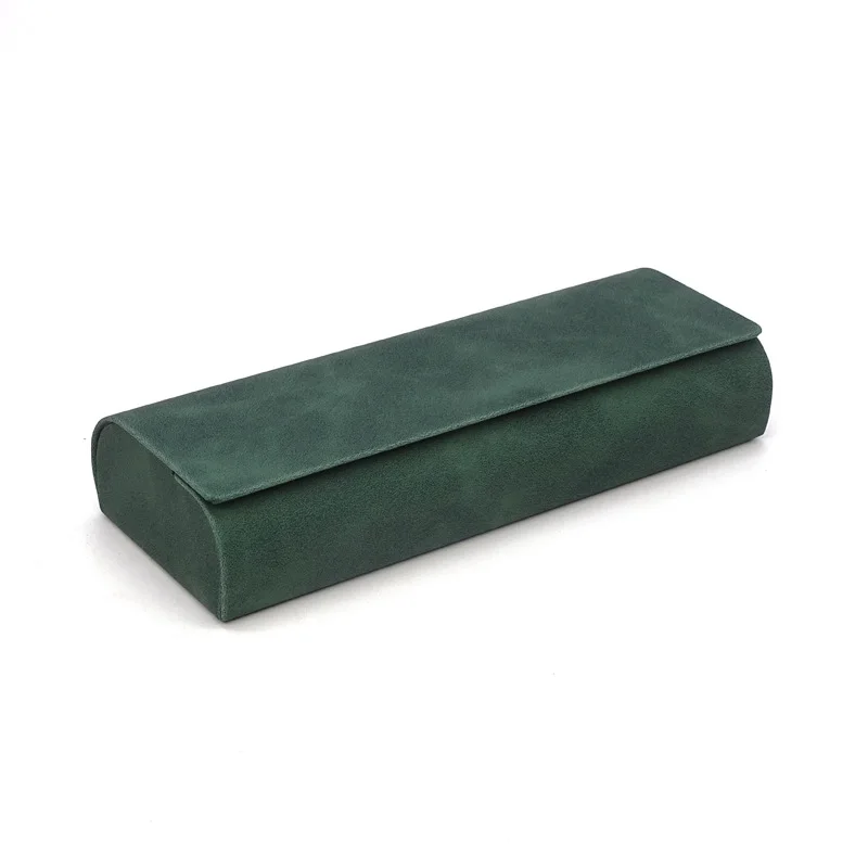 Pressure Resistant Glasses Box Portable Hard Eyewear Case Sunglasses Storage Case Retro Pu Leather Glasses Box For Gift Daily