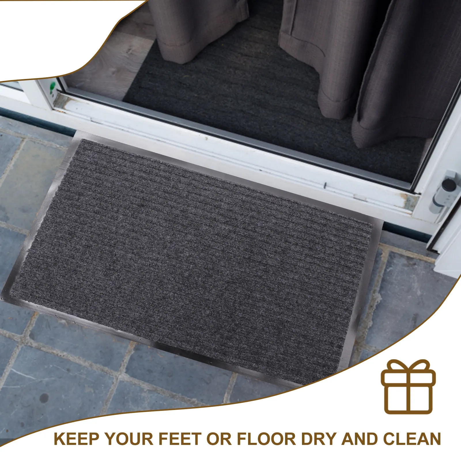 Soft Touch Quick-Dry Anti-Slip Floor Mat for Bathroom, Bedroom & Entryway – Decorative Non-Slip Area Rug