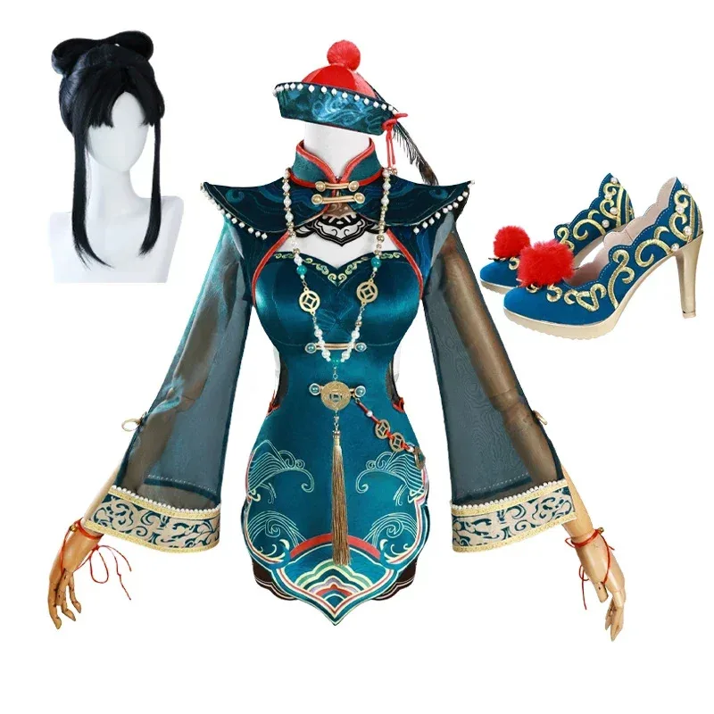 

Tessa Cute Little Zombie Skin Couture Cosplay Game Costume Wig Anime Halloween Party Suit