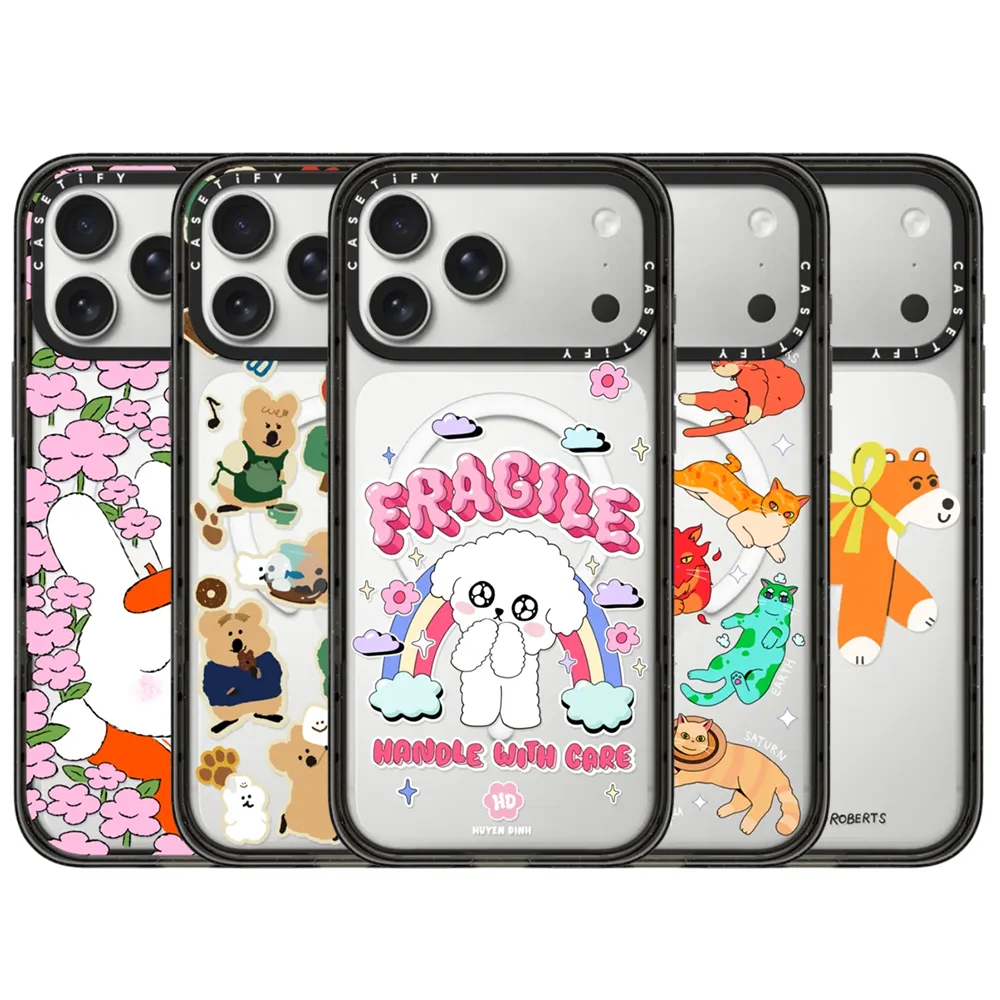 

CASETiFY Cute and Cuddly Animal Series Magnetic Drop-proof Case for iPhone 13 14 15 16 17 Pro Max Air Plus Protect Cover