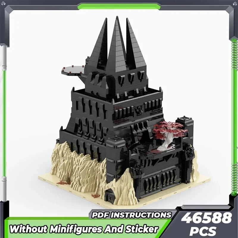 Moc Building Bricks Military Fortress Model Black Castle Technology Modular Blocks Gifts Toys For Children DIY Sets Assembly