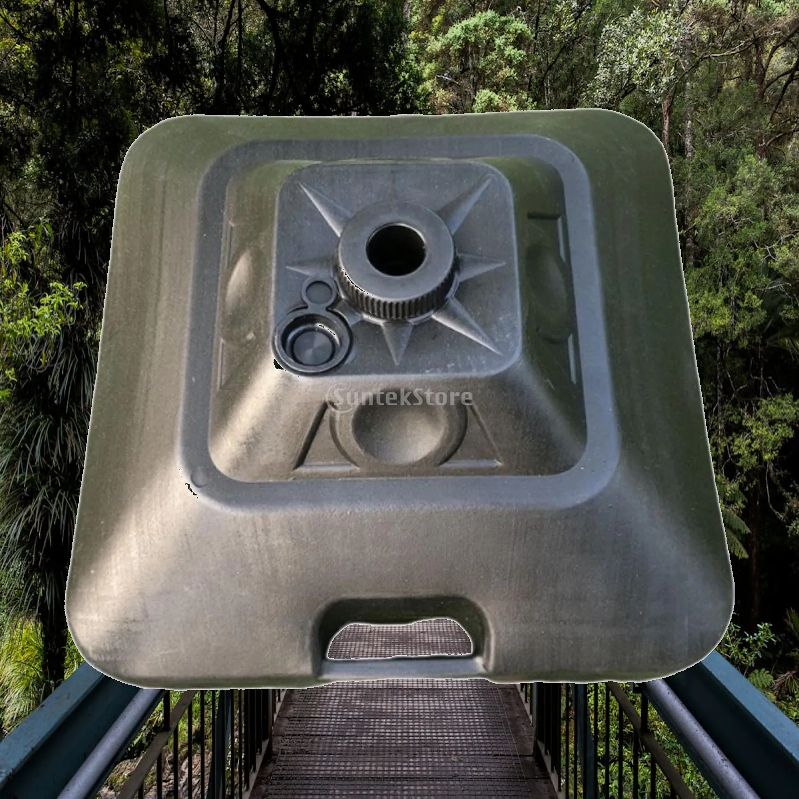 Outdoor Patio Umbrella Stand Plastic Base Water or Sand Fillable Secure Pole Holder for Garden Pool Terrace Replacement