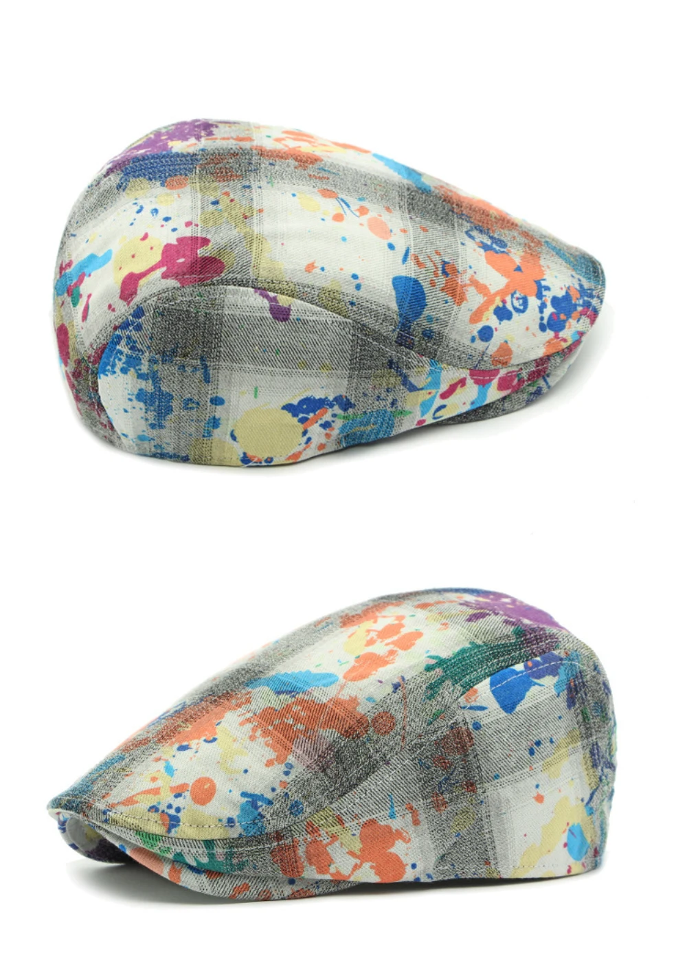 HT4693 Herren-Baskenmützen Damen Vintage Künstler-Malermütze Unisex Graffiti Ivy Flatcap Neue Stylische Frühling-Herbst Baskenmütze – Detail 7