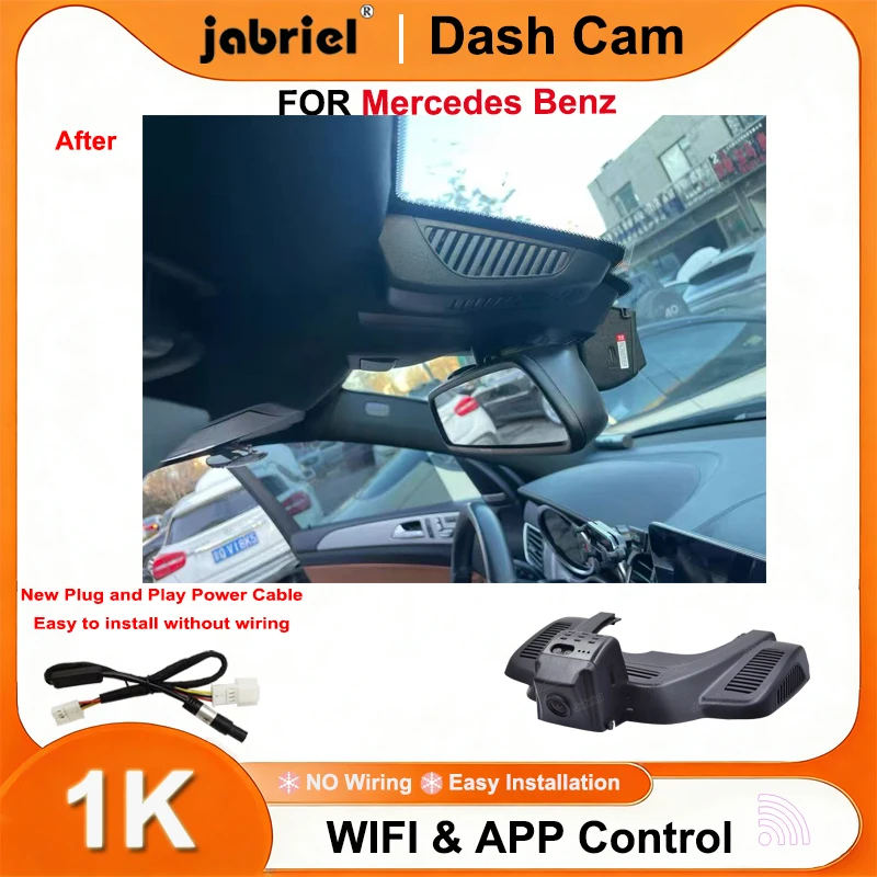 

Dash Cam 1080P Wifi Camera DVR for Mercedes Benz GLE 350 400 450 500 43 53 63 for Mercedes Benz GLE w166 GLS x166 2015-2018
