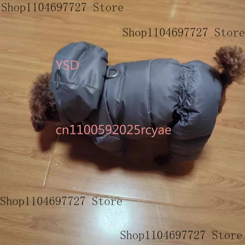 Winter Thickened Pet Dog Jumpsuit - Cute Warm Windproof Cotton Coat For Small Dogs