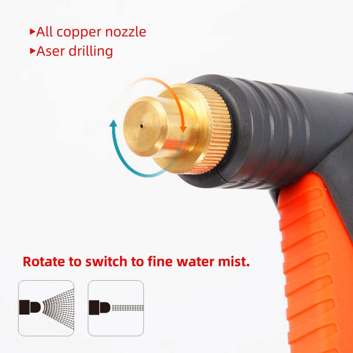 Pneumatic Spray Kettle 680ml Manual Pressure Sprayer Adjustable Copper Nozzle Garden Watering Disinfection Cleaning Atomizer 1Pc