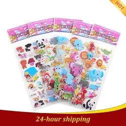 Dropshipping Sticker Kawaii Bubble Stickers Kids DIY Car Accessories Baby Girl Children Boy Toys Puffy Stickers Reward Kids Toys